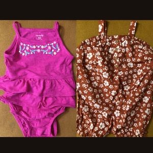 Baby girl rompers & shorts